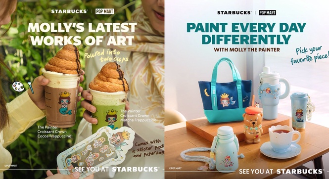 Image from: MOLLY Turns 20 With a Colourful Starbucks Collaboration