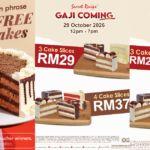 Image from: Secret Recipe’s 29th Birthday Brings Cake Giveaways and Gaji Coming Deals To Your Way!