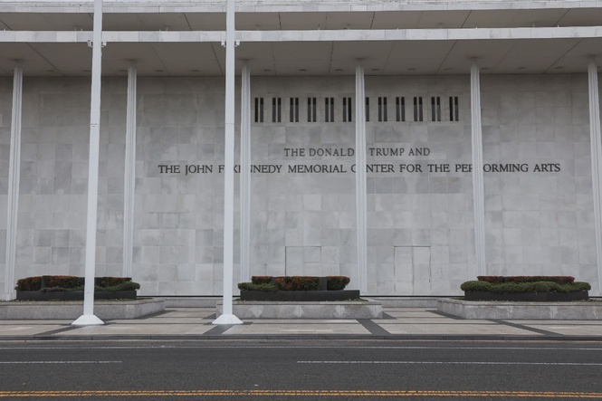 Image from: Judge rejects bid to halt removal of Trump’s name from Kennedy Center