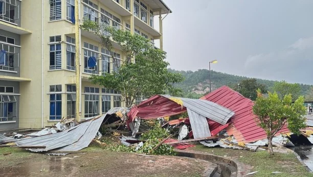 Image from: Storm hits Pendang, affecting MRSM and several areas
