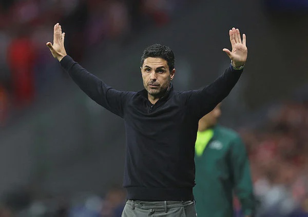 Image from: Arteta fumes at Eze penalty reversal