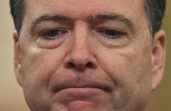 Image from: Ex-FBI chief Comey charged with threatening Trump’s life in Instagram post