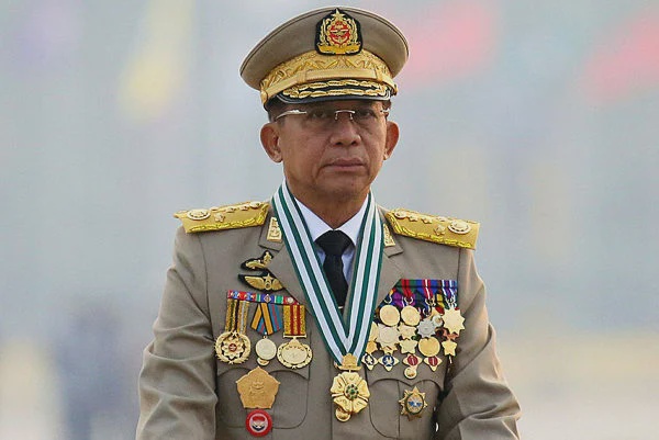 Image from: Myanmar junta imposes martial law in 60 townships