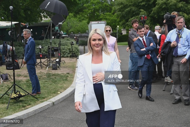 Image from: Trump spokeswoman Karoline Leavitt announces maternity leave