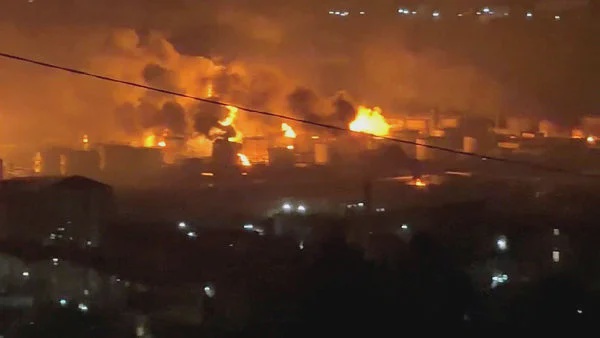 Image from: Ukrainian drone attack on Russia’s Tuapse port kills one