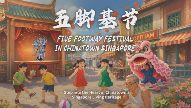 Image from: Chinatown Singapore’s Five Footway Festival Returns with Street Performances and Cultural Experiences