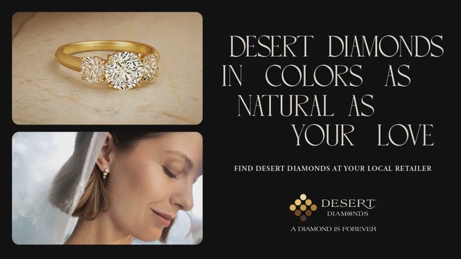 Image from: De Beers Group Launches New Bridal Campaign Celebrating Desert Diamonds