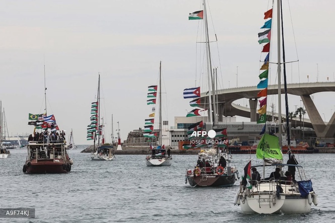 Image from: Israel arrests 175 activists from Gaza flotilla