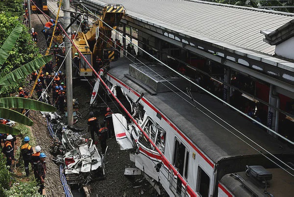 Image from: Indonesia plans overhaul of 1,800 rail crossings after deadly crash