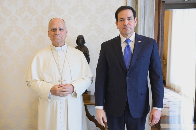Image from: Rubio says had ‘very good meeting’ with Pope Leo