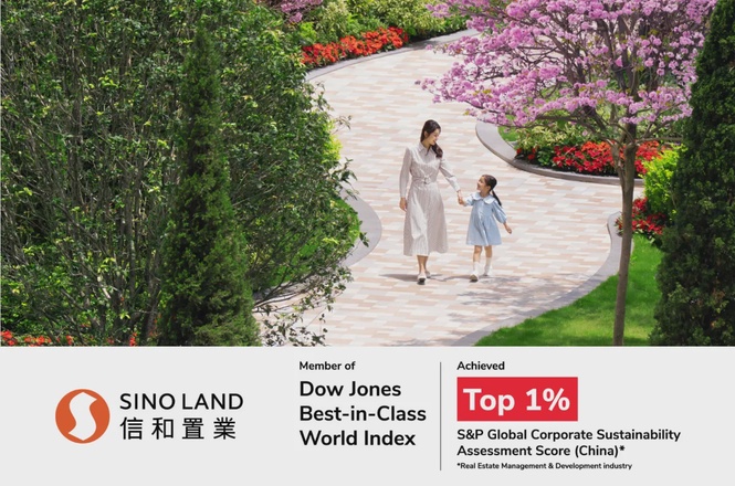 Image from: Sino Land recognised among top 1% in China real estate development sector for ESG performance