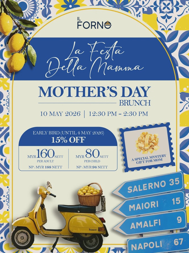 Image from: An Amalfi escape for Mum: Indulge at IL Forno this Mother’s Day