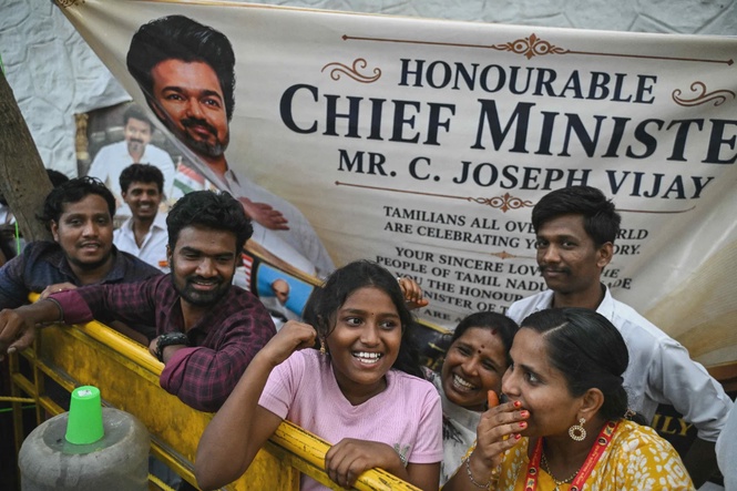 Image from: BJP sweeps West Bengal as Tamil Nadu star Vijay nears power in political earthquake