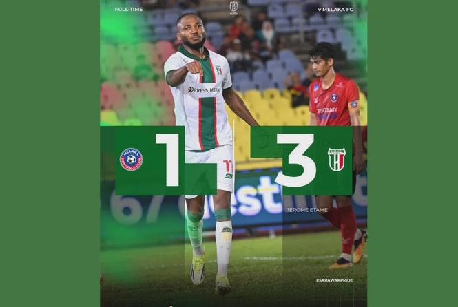 Image from: Kuching City moves to second after 3-1 win over Melaka