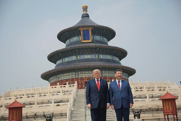 Image from: No hugs and KFC memes: Five highlights from Trump-Xi talks