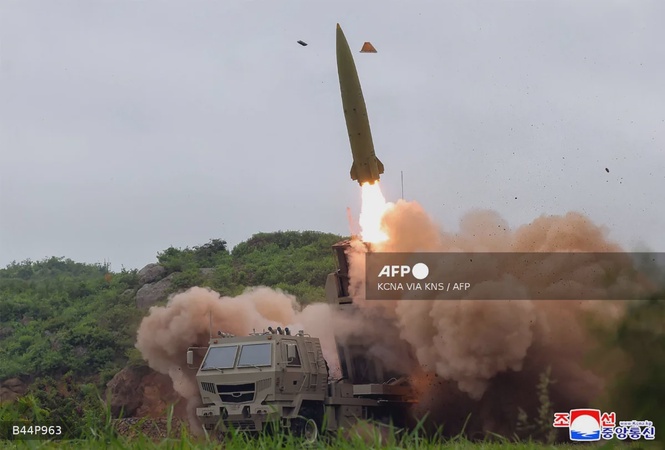 Image from: North Korea tests new multi-purpose missile launch system