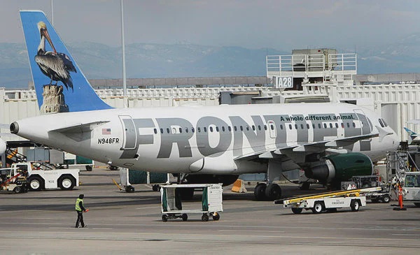 Image from: Frontier jet hits and kills pedestrian on runway in Denver during takeoff, airport says