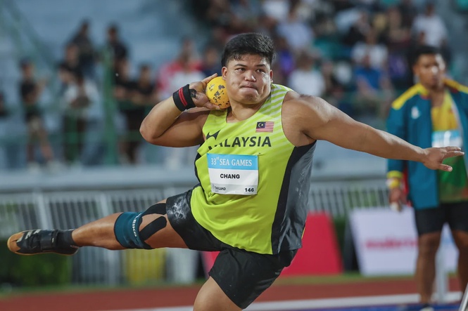 Image from: Jonah sets new national shot put record at 18.81m