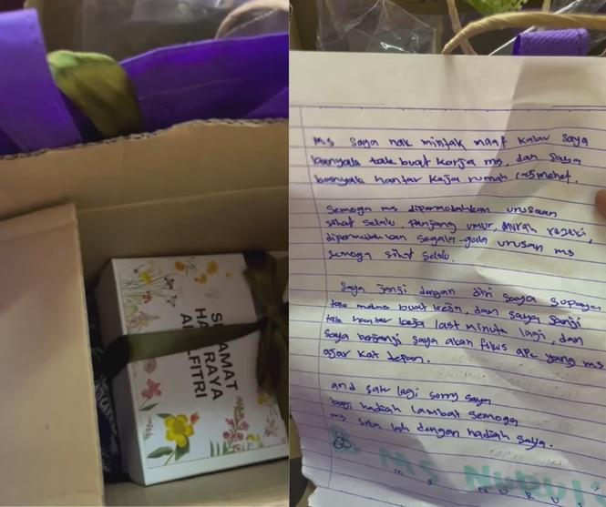 Image from: Teacher moved to tears after student from welfare home gifts her donated snacks for Teacher’s Day