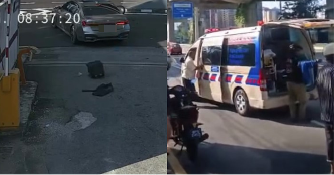 Image from: Armed forces retiree dies in collision with car in Kuala Lumpur