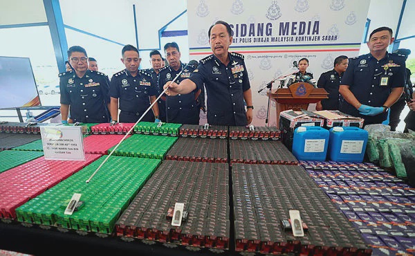 Image from: Sabah police bust two drug syndicates in RM3.25m seizure