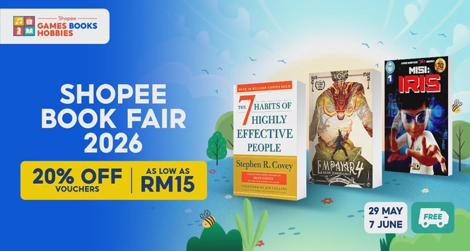 Image from: Dive into Limited-Time Book Bargains from RM15 at Shopee’s Online Book Fair