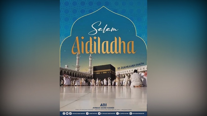 Image from: Aidiladha reflects sacrifice, compassion and faith, says Ahmad Zahid