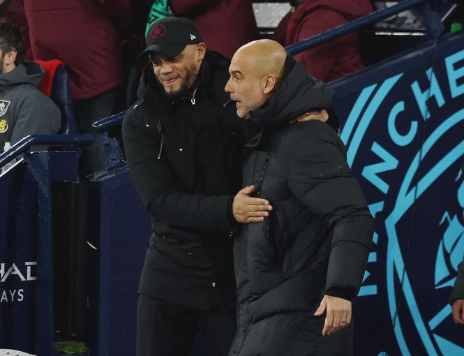 Image from: Kompany says Guardiola made him believe he could be a coach