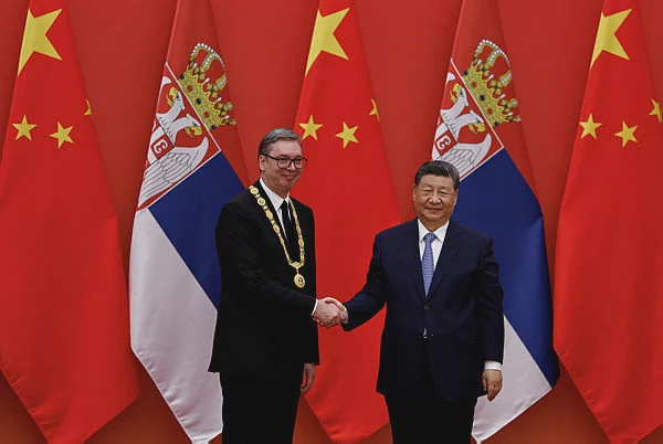 Image from: Xi urges greater cooperation with Serbia
