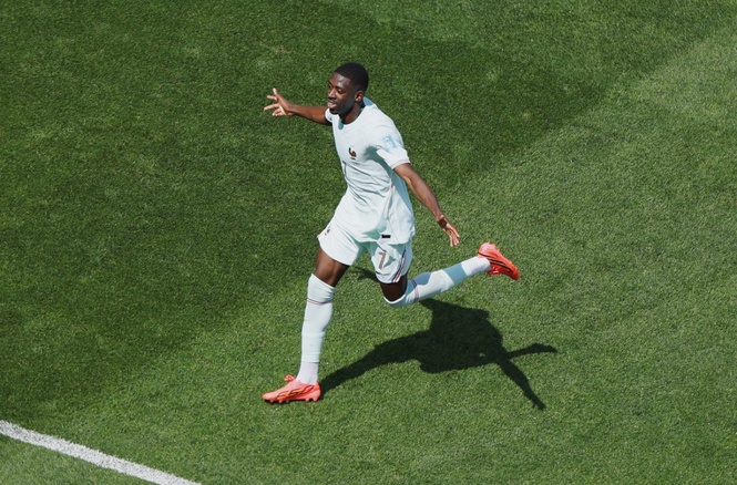 Image from: Ousmane Dembele shines with hat-trick for France at World Cup