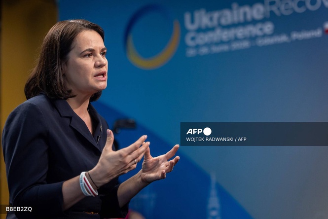 Image from: Belarus opposition leader warns Lukashenko remains a threat to Ukraine