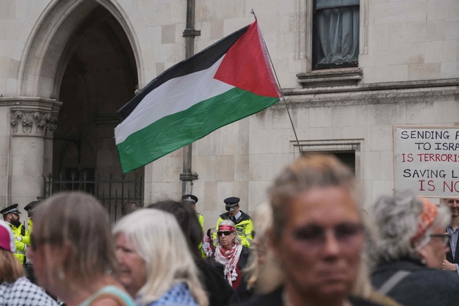 Image from: UK court upholds ban on pro-Palestinian group