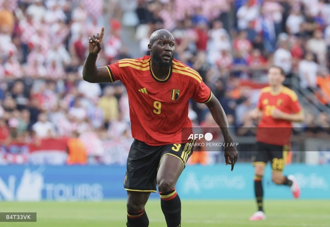 Image from: Lukaku scores on Belgium return in Croatia friendly win
