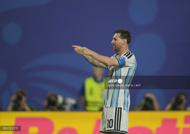 Image from: Messi marks 200th Argentina appearance with World Cup hat-trick against Algeria