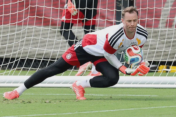 Image from: Neuer set to start for Germany at fifth World Cup