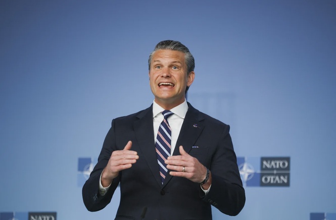 Image from: US reviews Europe force presence, Hegseth tells NATO