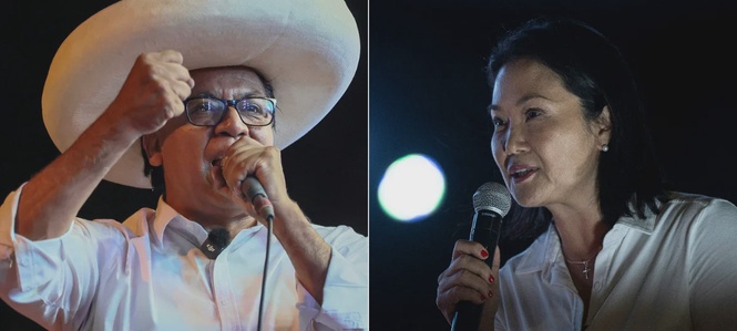 Image from: Fujimori and Sánchez face off in Peru presidential run-off