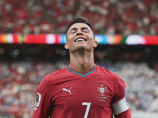 Image from: Ronaldo silences critics with two goals in World Cup rout