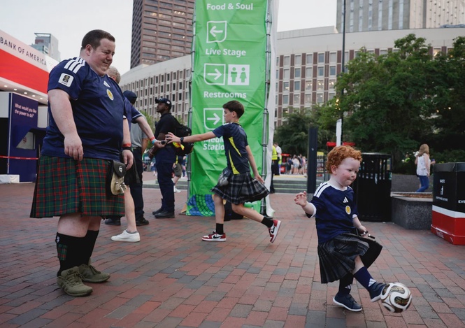 Image from: Scotland fans splash cash for World Cup return