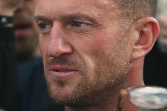 Image from: Anti-Islam activist Tommy Robinson held under terror laws