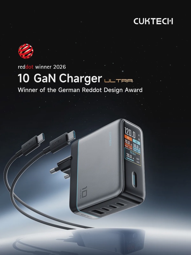 Image from: CUKTECH introduces the 10 Ultra Charger, delivering a smarter next-generation charging experience