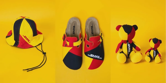 Image from: DHL Express partners with Absurd Laboratory to create limited-edition fashion accessories using retired courier uniforms