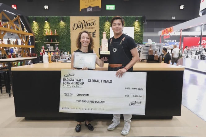 Image from: The DaVinci Gourmet Barista Craft Championship 2025–26 crowns Hong Kong’s Hasting Ng as global champion