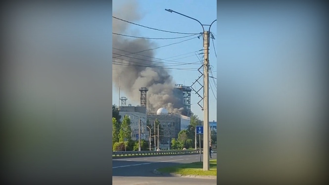 Image from: Ukraine strikes Russian military plant with domestic missile, Zelensky says