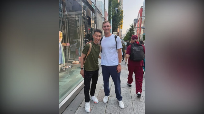 Image from: Badminton legends Axelsen and Lee Chong Wei share surprise reunion in Tokyo