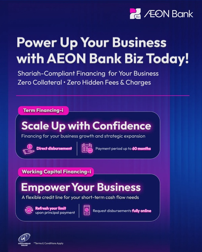 Image from: AEON Bank Biz powers up business growth with Term Financing-i and Working Capital Financing-i