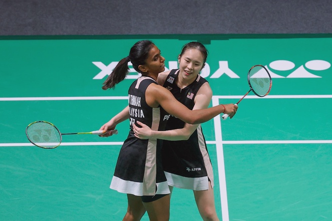Image from: Pearly-Thinaah and Soon Huat-Shevon advance at China Open