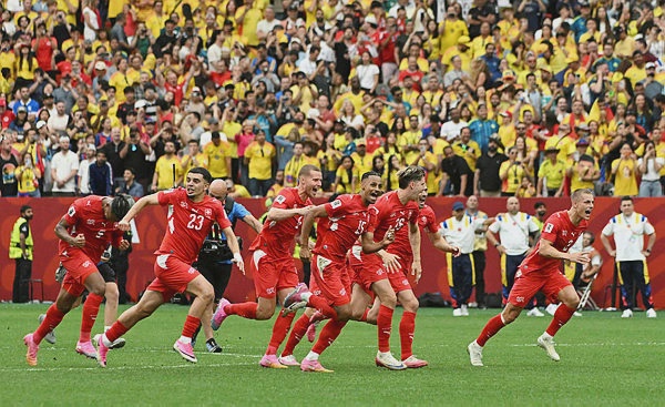 Image from: Switzerland beat Colombia on penalties to reach last eight