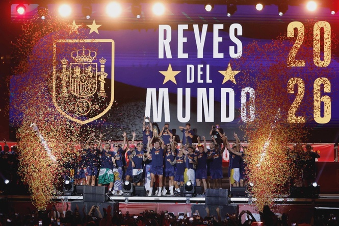 Image from: Spain celebrates World Cup win with commemorative stamp