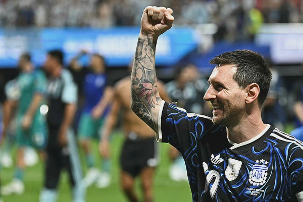 Image from: Messi magic sends Argentina into World Cup final as England fall short